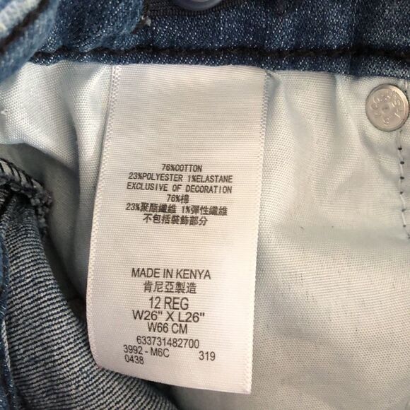 Levi’s 511 Slim Size 12R 26x26 GUC - Picture 5 of 6